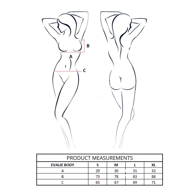 Passion - evalie body black l/xl 3