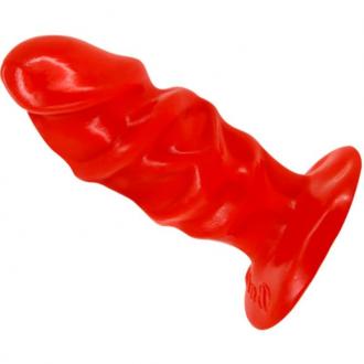 Baile Unisex Anal Plug With Suction Cup Red