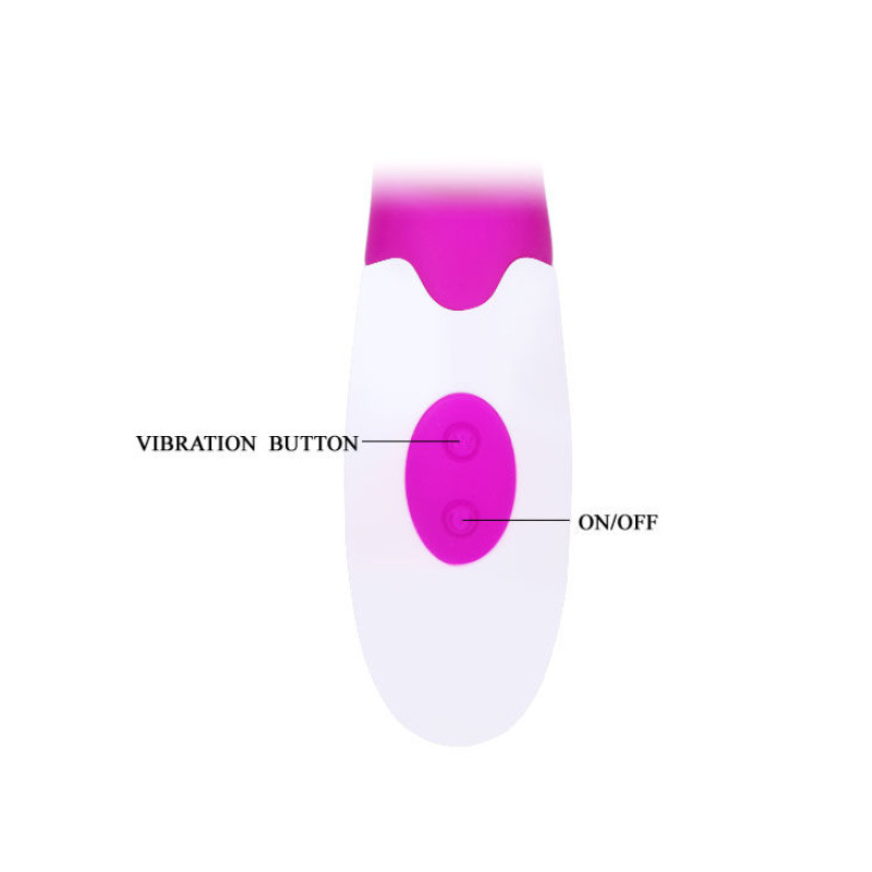Pretty love - flirtation alvis vibrator with clitoris stimulator 6
