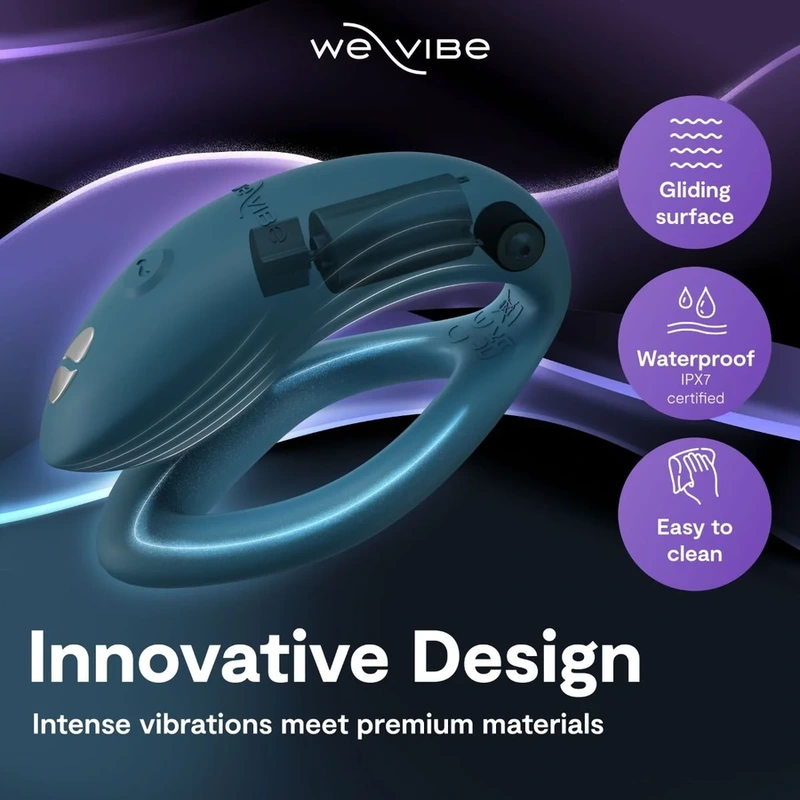 We-vibe - sync 2 adjustable couples vibrator velvet green 7
