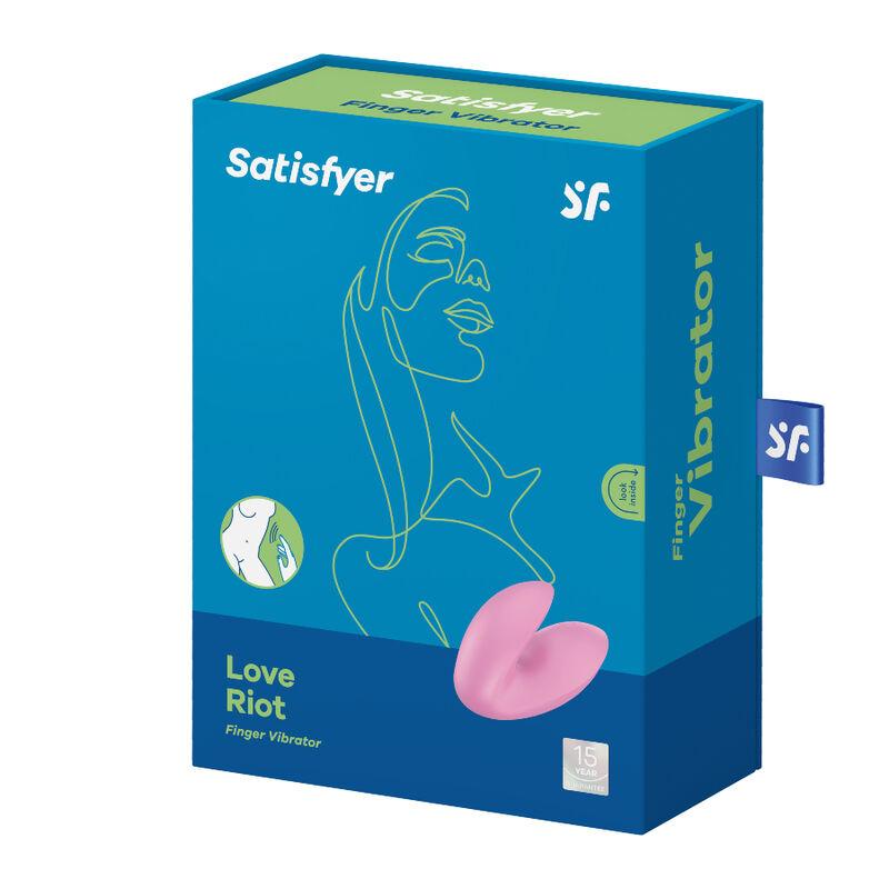 Satisfyer Love Riot Finger Vibrator - Pink 3