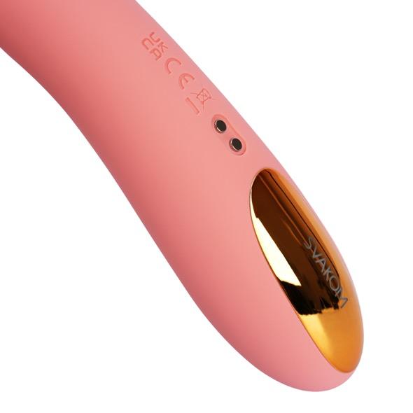 Svakom - Ava Neo Interactive Thrusting Vibrator Peach