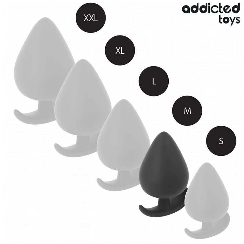 Addicted toys - anal plug silicone size m 6.6 cm 4