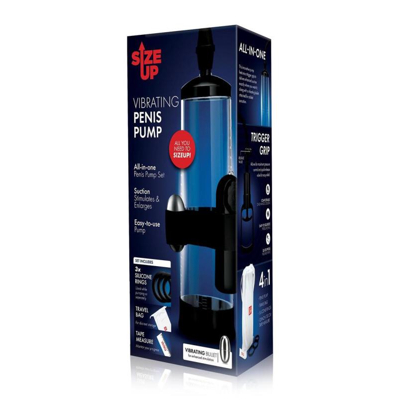 Size Up - Vibrating Trigger Penis Pump 2