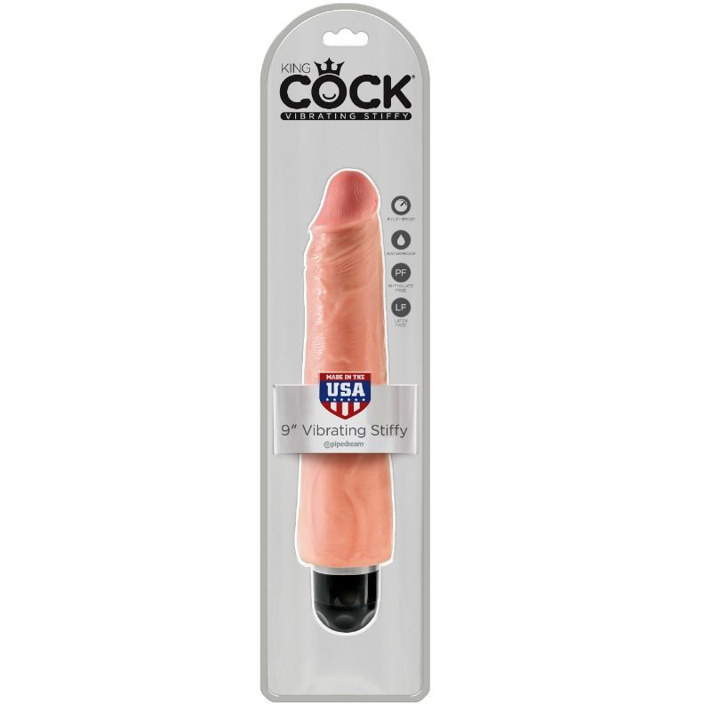 King cock 23 cm vibrating stiffy - flesh 2