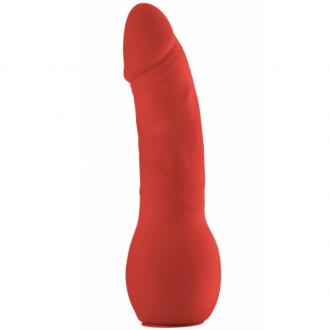 Ouch Deluxe Strap On Silicone Deluxe Red  25.5cm