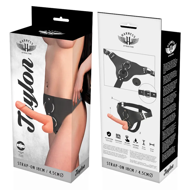 Harness Attraction Taylor Deluxe  Flesh 18 X 4.5cm 5
