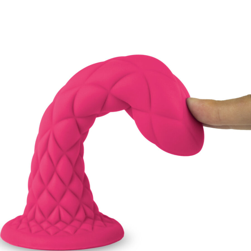 Silexd - dreamy dildo fantasy liquid silicone thermoreactive fuchsia 18.5 cm 3