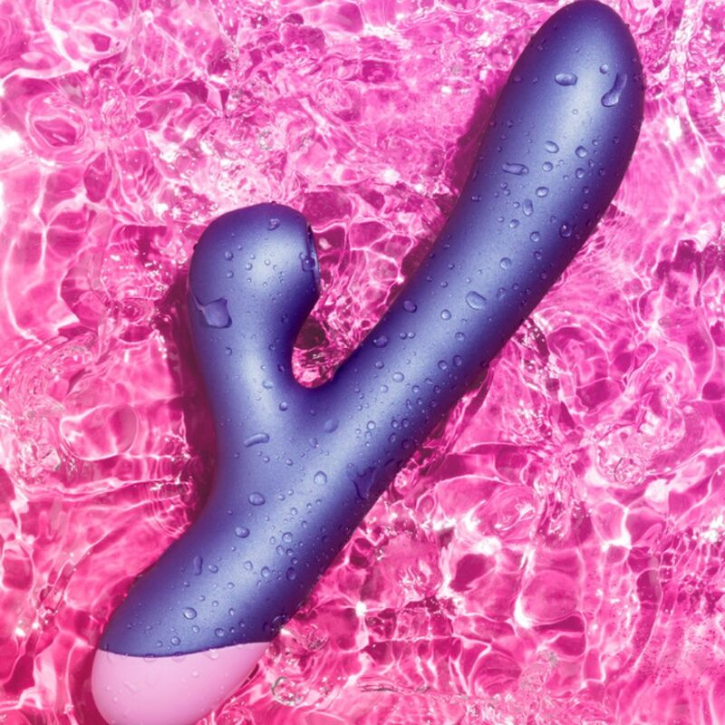 Romp - pulse rabbit dual g-spot vibrator electric blue 11