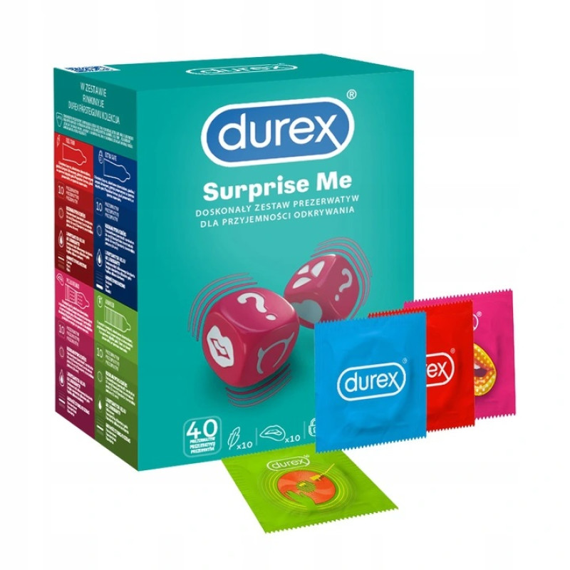 Durex Surprise Me 40 Kusov - Kondómy