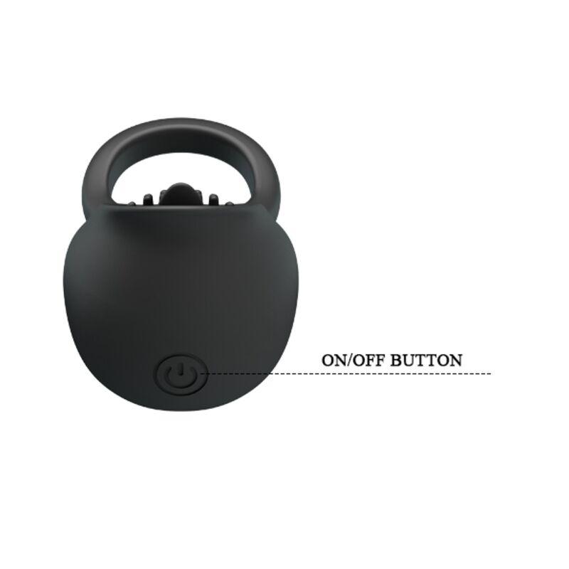 Pretty Love - Vibrating Penis Ring With Black Tongue 6