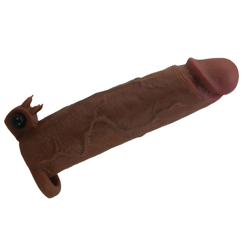 Pretty love - xerxes vibrating penis sleeve 22 cm Ø 4.5 cm brown 3