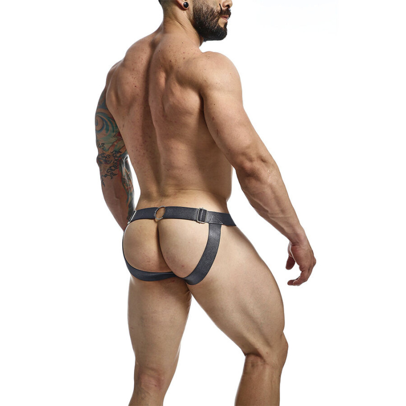 Mob - dngeon snap jockstrap gray one size 3
