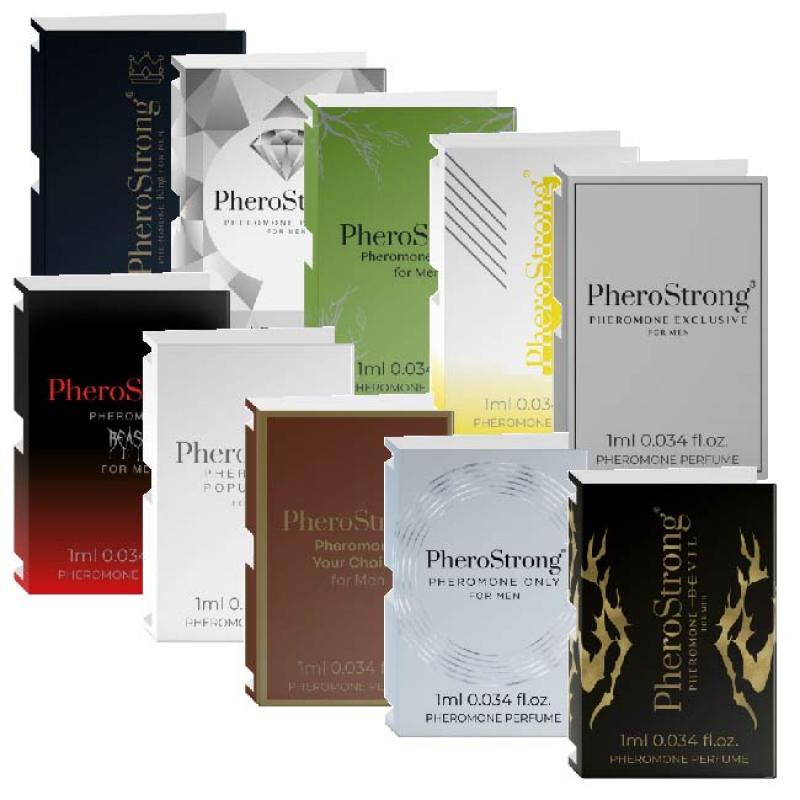 Pherostrong - Pheromone Perfume For Men 10 x 1ml, Parfum s Fermónmi