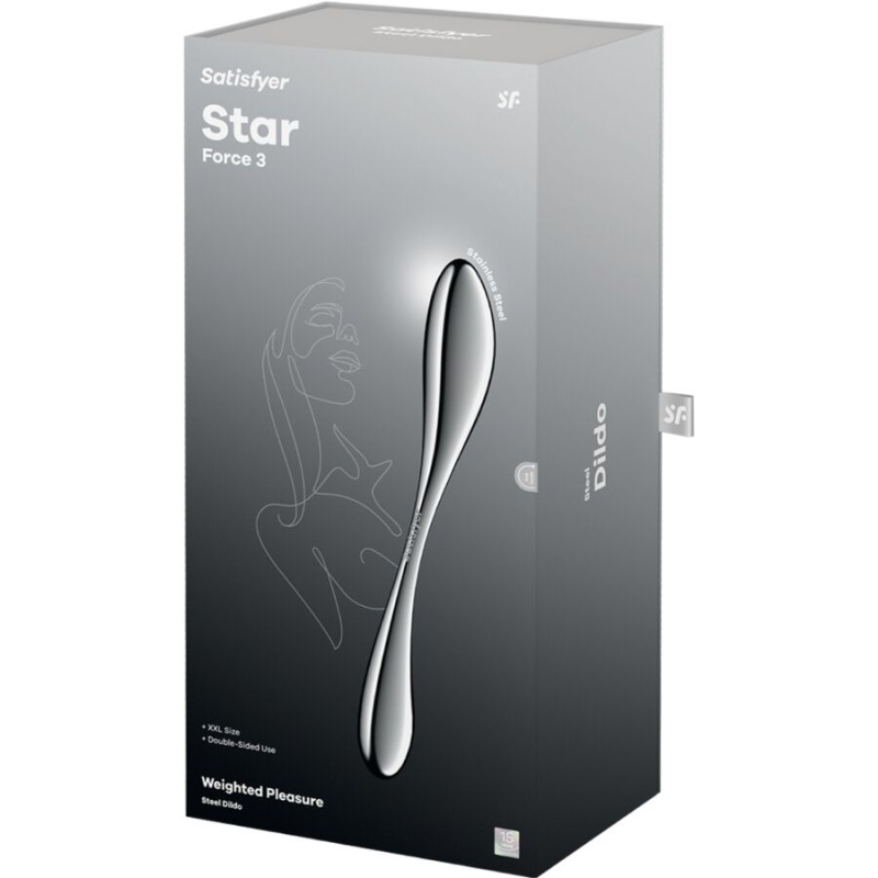 Satisfyer - star force 3 stainless steel double-ended dildo 4