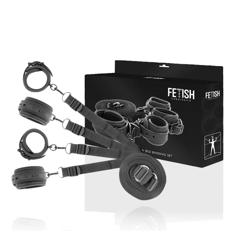 Fetish Submissive Cuff and Tether Set 8