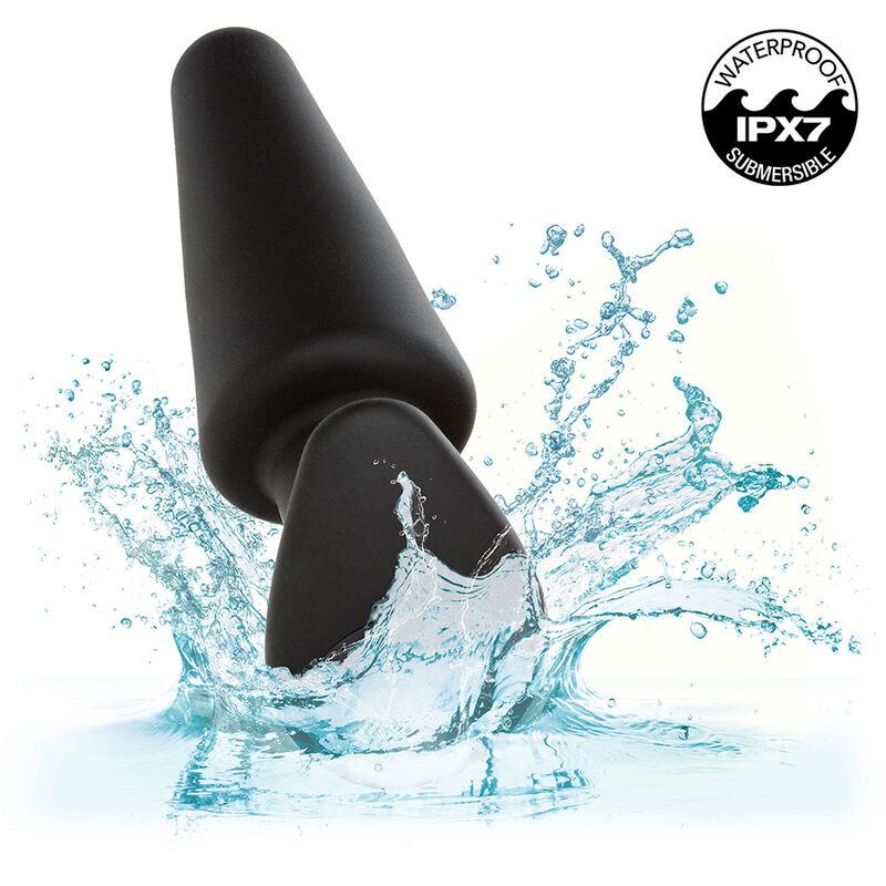 Calexotics - Rock Bottom Tapered Anal Plug 10 Vibraciones Silicone Black 8