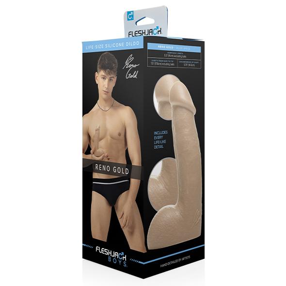 Fleshjack Boys - Reno Gold Dildo 10