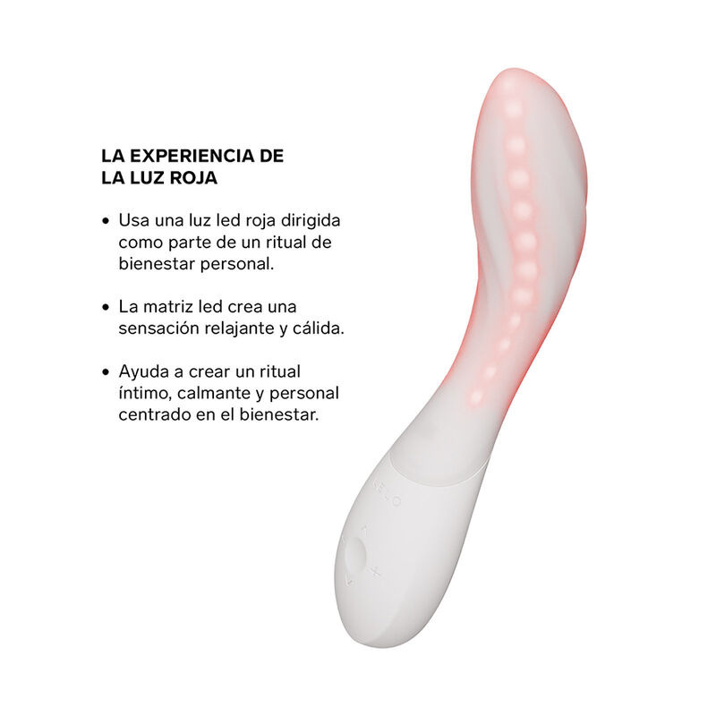 Lelo - mona spectra red light intimate massager rechargeable app-controlled 3