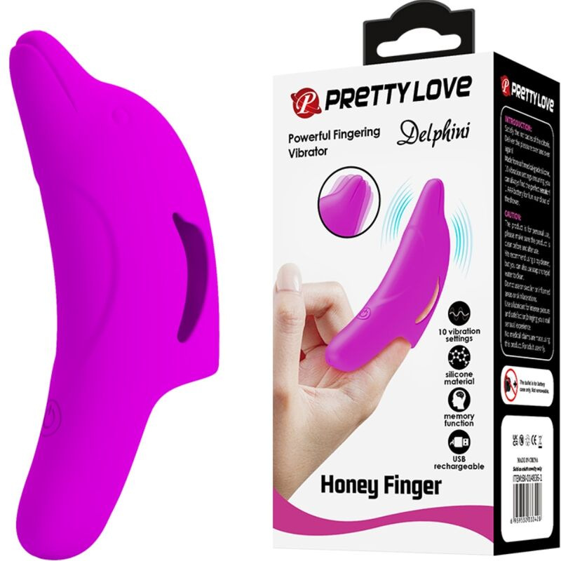 Pretty love - delphini powerful purple finger stimulator 10