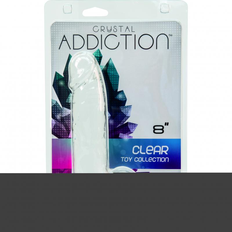 Addiction - Crystal Addiction 8 Inch Clear Dong