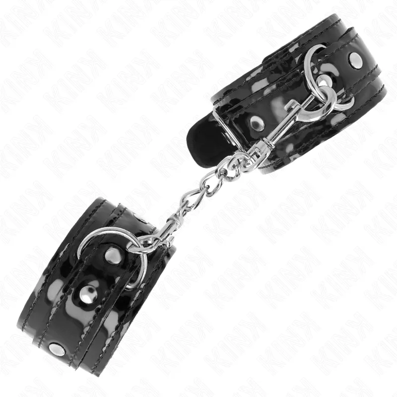 Kink - Shiny Neoprene Wrist Cuffs Adjustable 17-24 Cm X 4.5 Cm 1