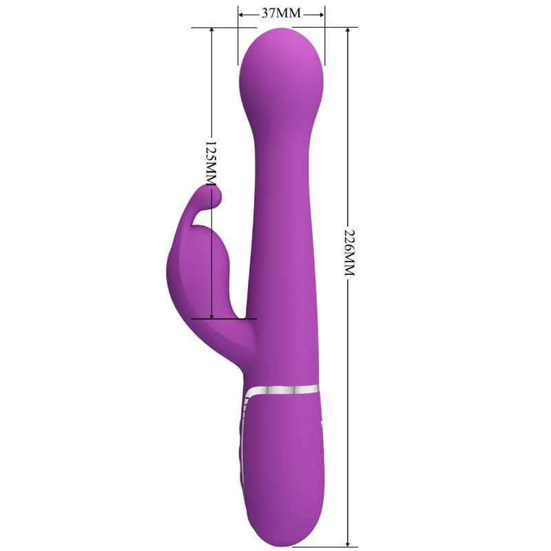 Pretty love - dejon 3 in 1 multifunction rabbit vibrator purple 4