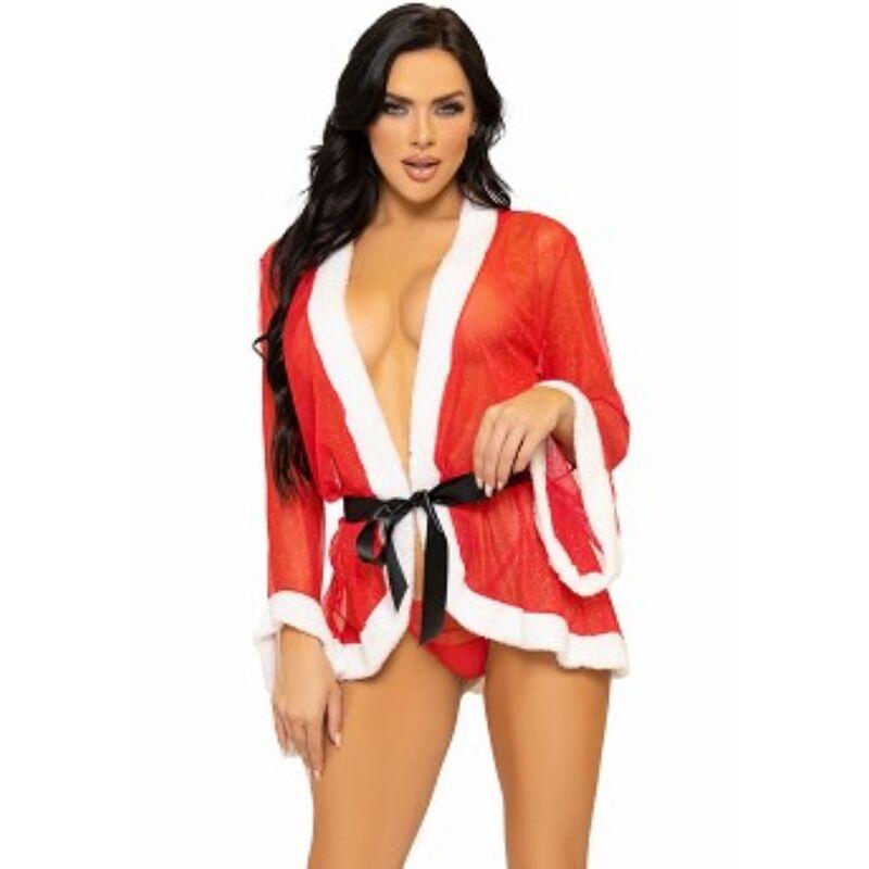 Leg avenue - sexy christmas lingerie costume santa red m/l 3