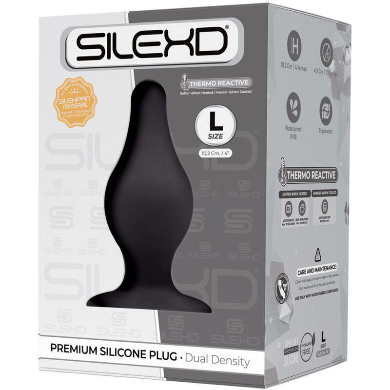 Silexd - Model 2 Anal Plug Premium Silexpan Silicone Premium Thermoreactive Size L 1