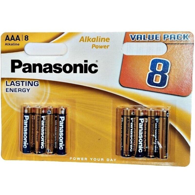 Panasonic - bronze alkaline aaa battery lr03 blister*8