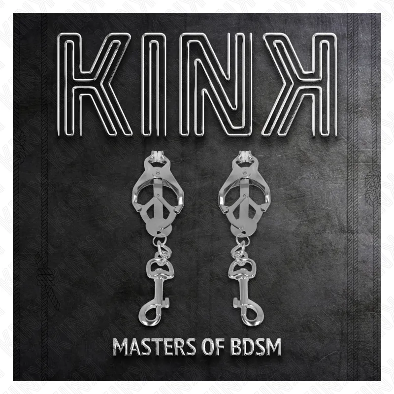 Kink - Japanese Clover Nipple Clamps With Hooks Silver 4