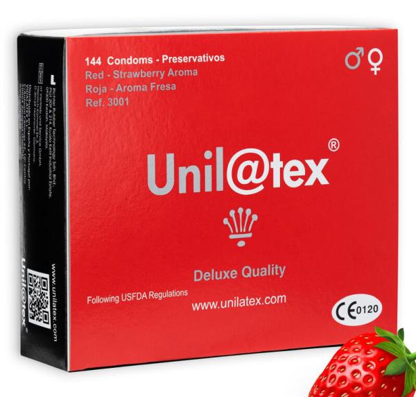 Kondómy Unilatex Jahoda 144ks