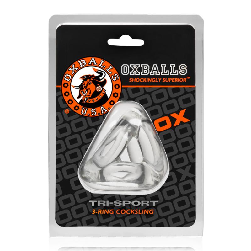 Oxballs - Tri-Sport Cocksling Clear 2