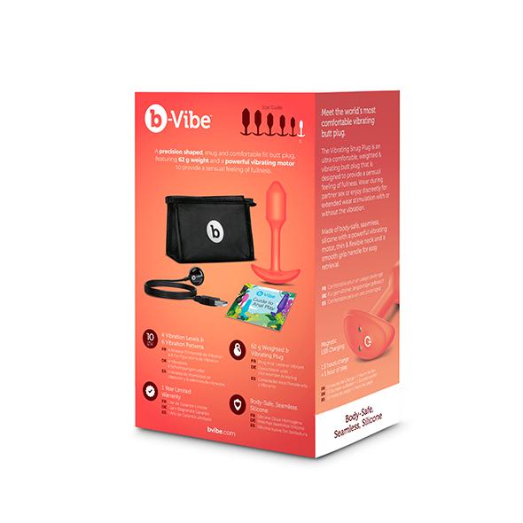 B-Vibe - Vibrating Snug Plug 1 (S) Orange