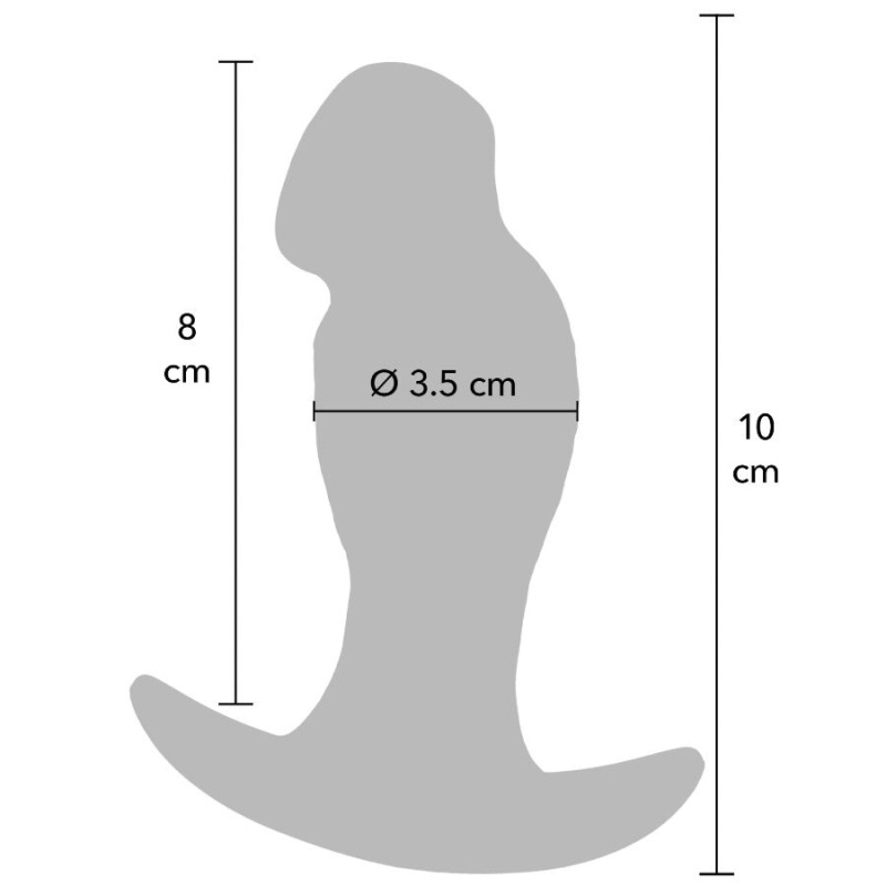 Hidden desire - inferno realistic buttplug 10 cm 4