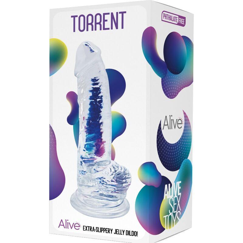 Alive - Torrent Realistic Penis Transparent 20.6 Cm