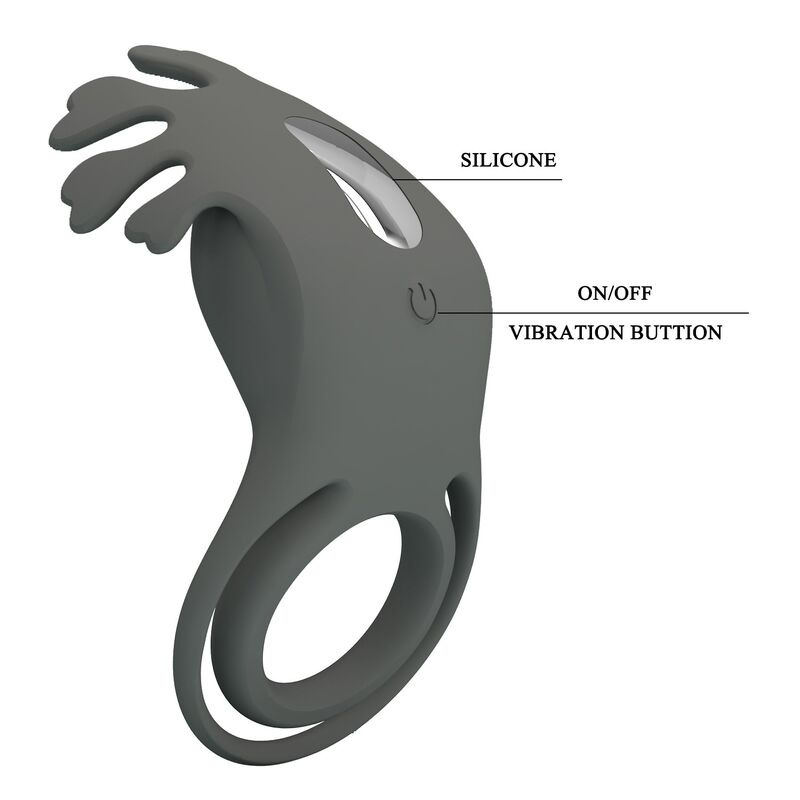 Pretty love - rechargeable vibrating ring with stimulator 1