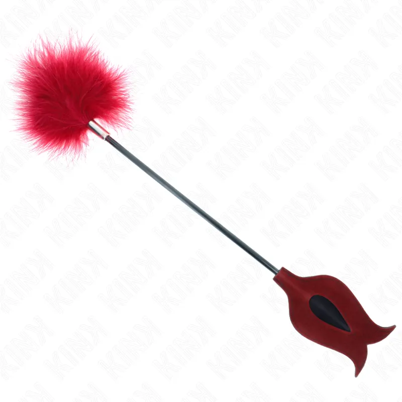 Kink - Tickle Feathers With Rose-Shaped Paddle 8 Cm