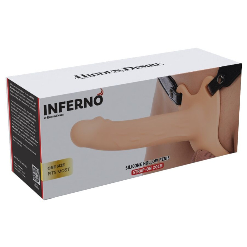 Hidden desire - inferno penis sleeve strap-on 20 cm 5