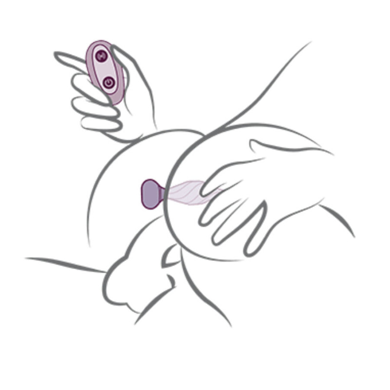 Rocks- off - petite sensations desire anal plug with black remote control 5