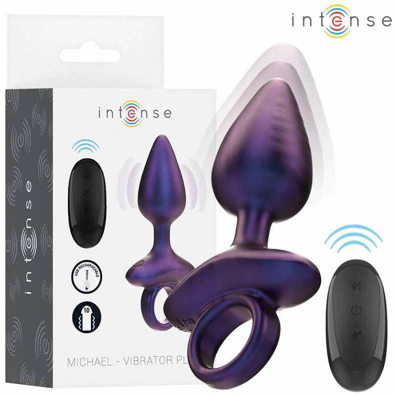 Intense - michael vibrating anal plug model 2 remote control