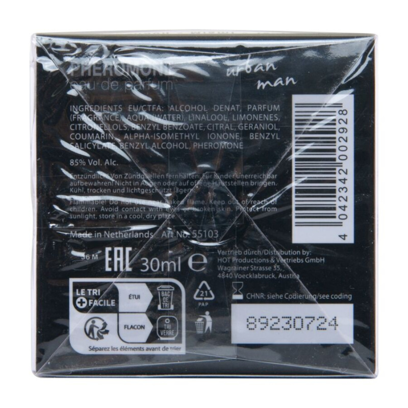 Hot - pheromone perfume tokyo urban man 30 ml 4