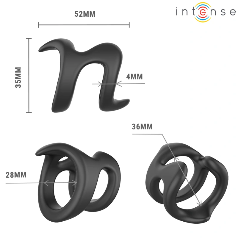 Intense - nikolaj adjustable penis ring model 8 4