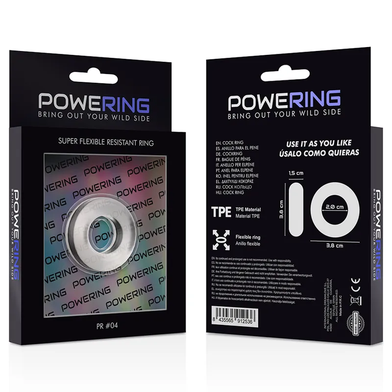 Powering Super Flexible Resistant Ring  3.8cm Pr04 Clear 11