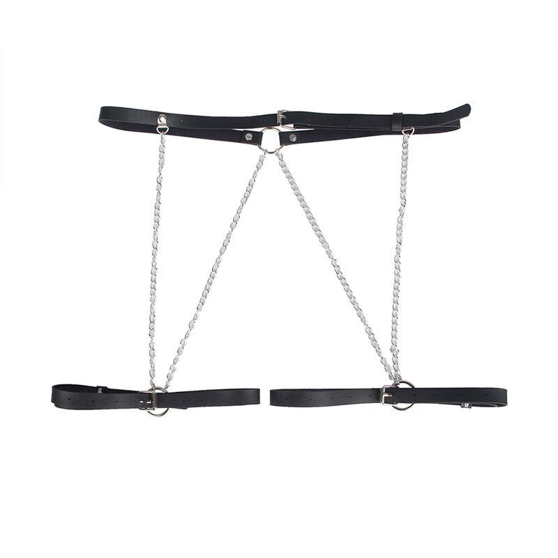 Subblime - Leather Belt Harness Black One Size