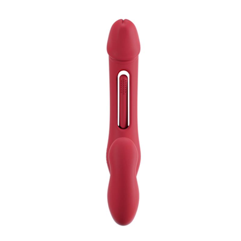 Honeyplaybox - Harmony Duo App-Controlled Strapless Strap-On Red