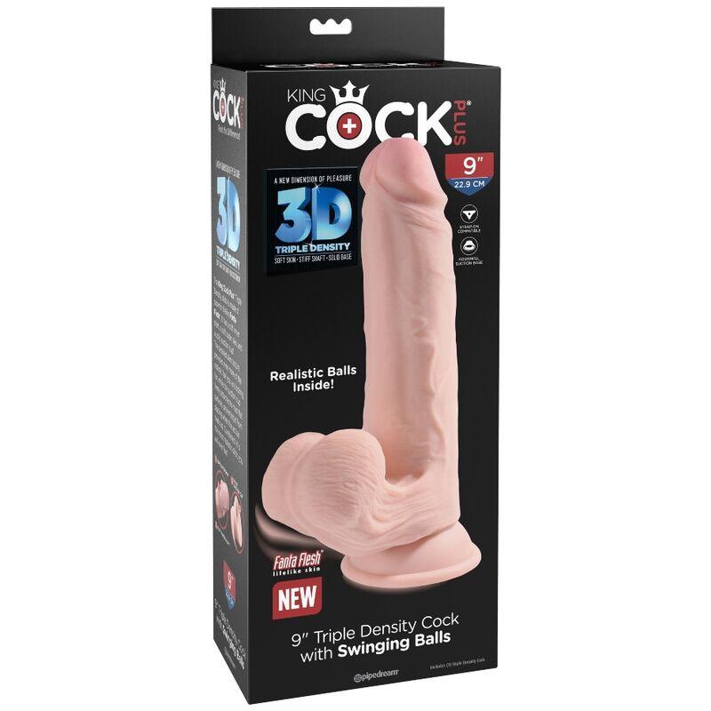King Cock Plus 3d Cock Swinging Balls 20.3 Cm 6