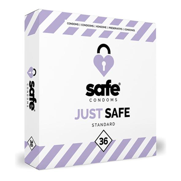 Safe - Condoms With Silicone-Based Lubricant Standard 36 Pcs