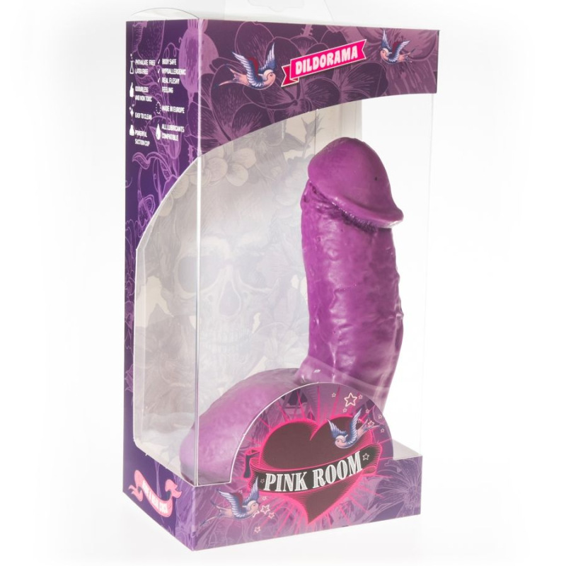 Pink room - elian realistic dildo purple 17.5 cm 1