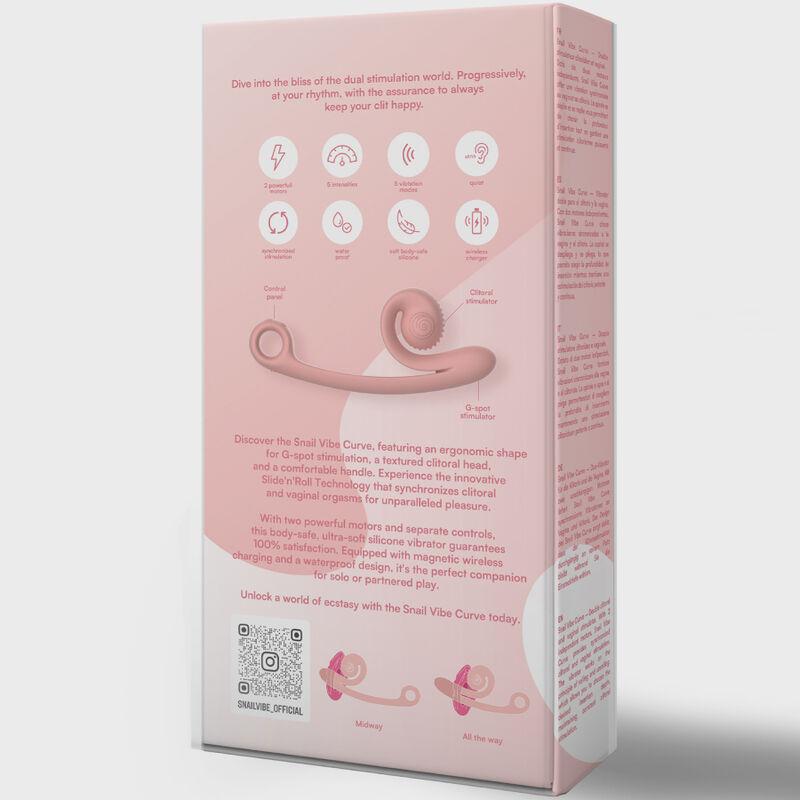 Snail Vibe Curve Vibrator Peach 4